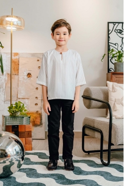 TUSCA KIDS | Ishmael Kids Kurta in Off White